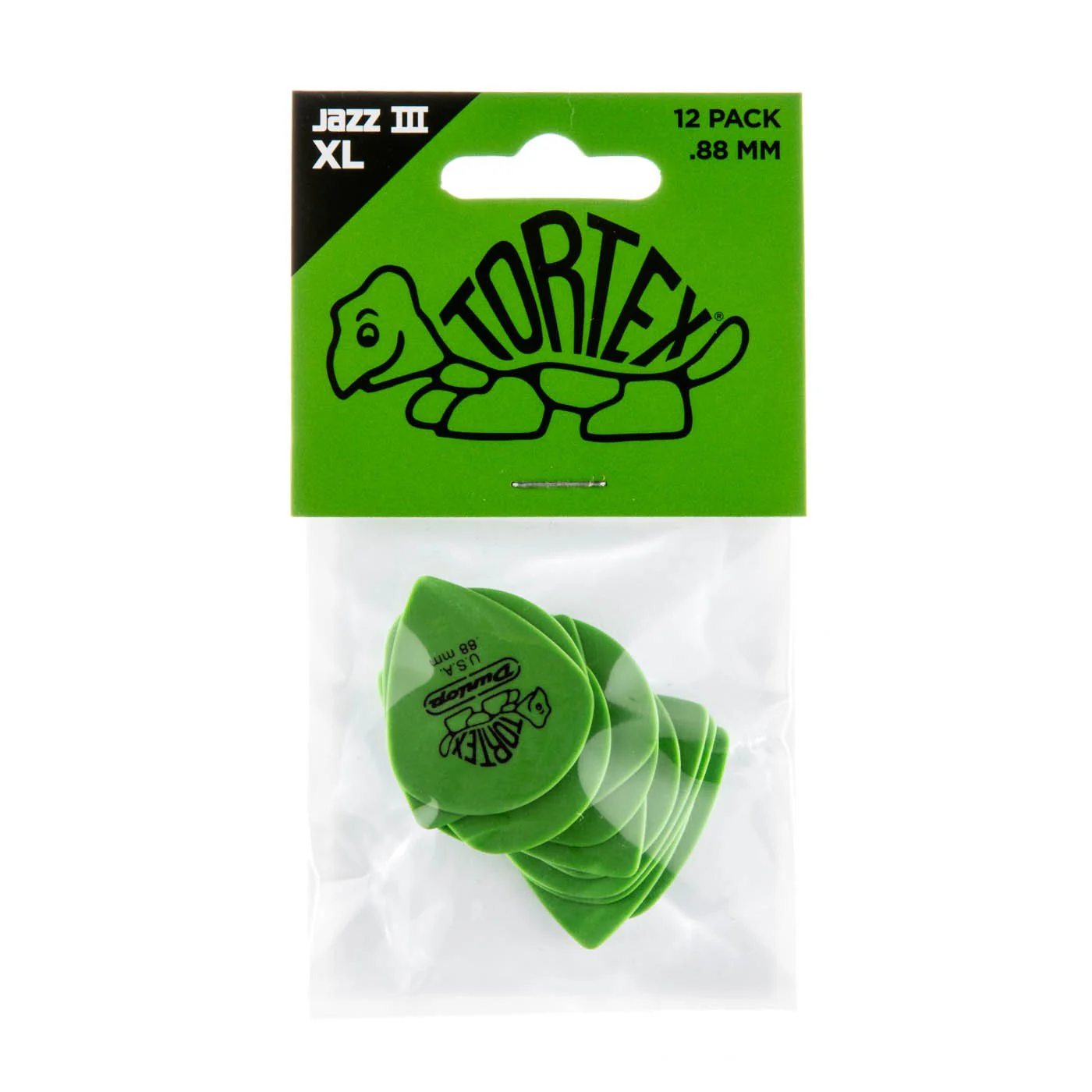 Dunlop JPT488 - 0.88mm Tortex Jazz III XL Picks 12pk - Image 4