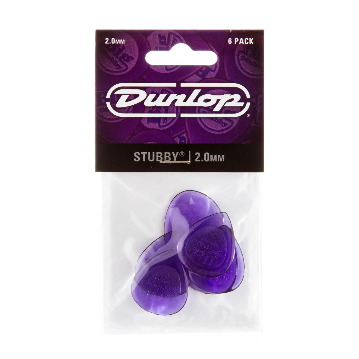 Dunlop JP520 - 2.00mm Stubby Picks 6pk - Image 2