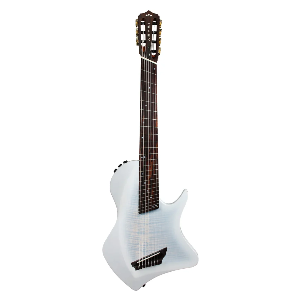 Abasi Stage 7 Nylon-String Acoustic-Electric Guitar - White Burst - Image 3