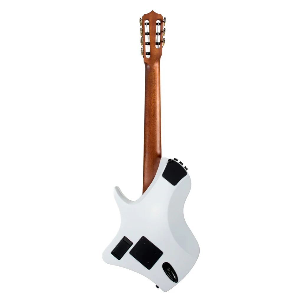 Abasi Stage 7 Nylon-String Acoustic-Electric Guitar - White Burst - Image 4