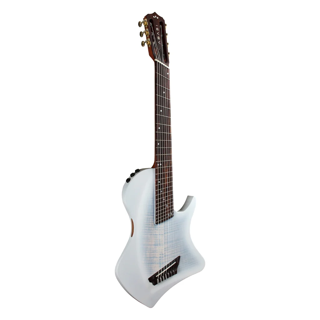 Abasi Stage 7 Nylon-String Acoustic-Electric Guitar - White Burst - Image 5