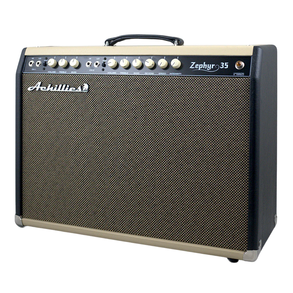 Achillies Amplification - Zephyr 35 1x12 + 1x10 Combo - Black and Tan - Image 3
