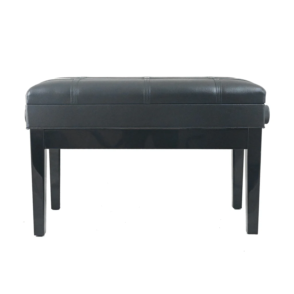 Adjustable Piano Bench (Large) - Black - Image 2