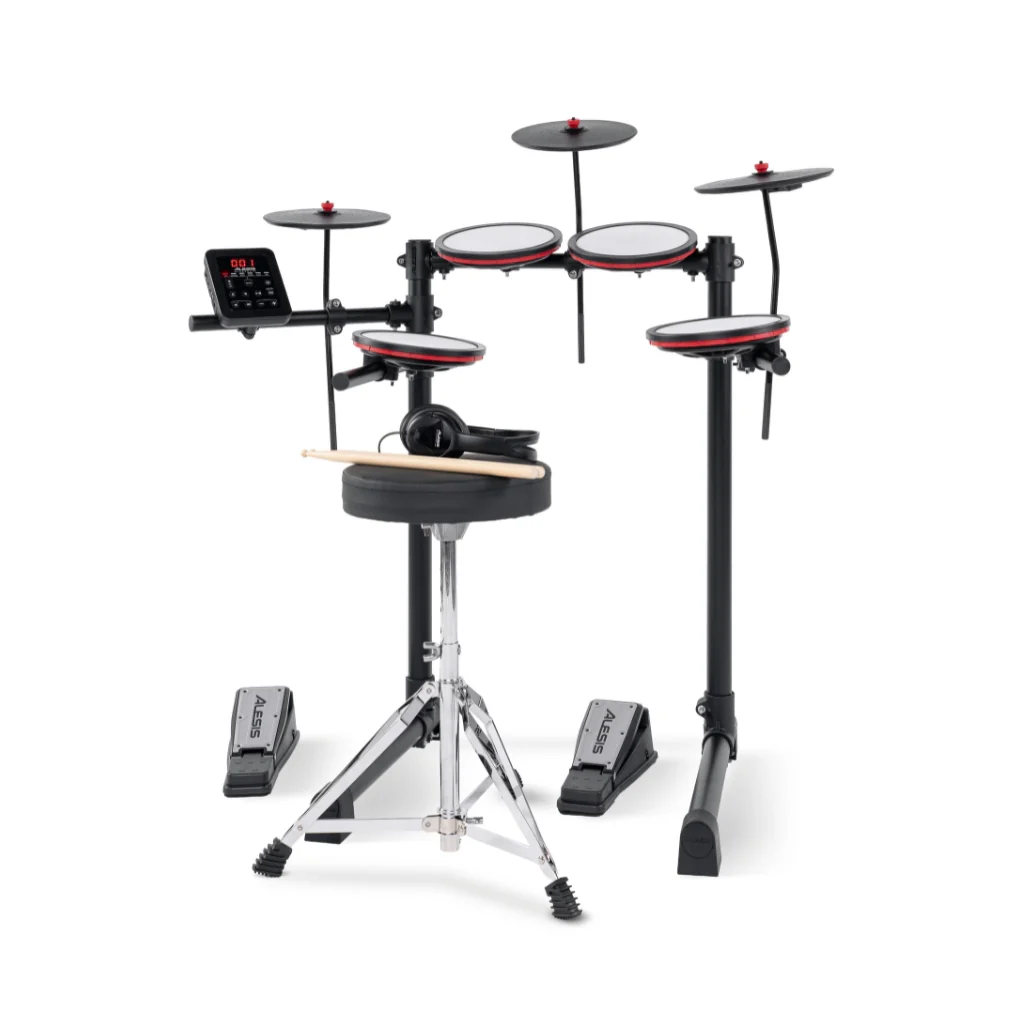 Alesis Turbo Max All-in-One 7-Piece Electronic Drum Kit for New Drummers