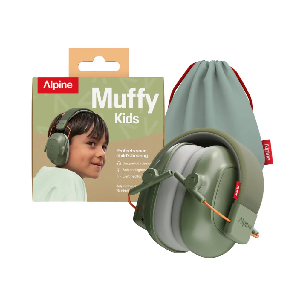 Alpine Muffy Kids Protection Earmuffs - Green - Image 3