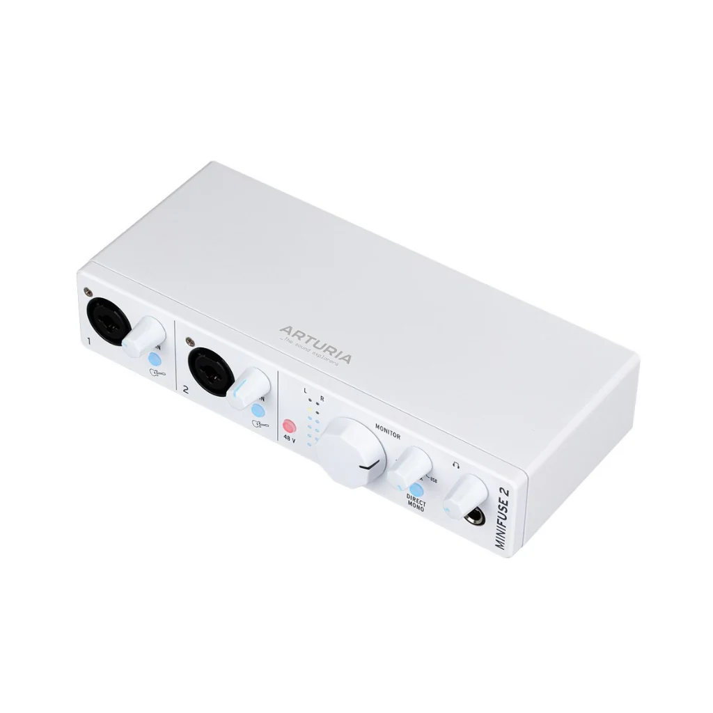 Arturia MiniFuse 2 - 2 In/ 2 Out Audio Interface - White - Image 3