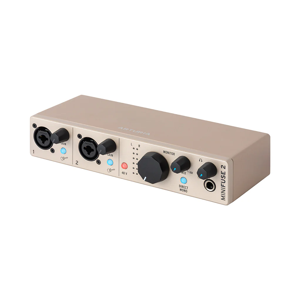 Arturia MiniFuse 2 USB-C Audio Interface - Champagne - Image 2