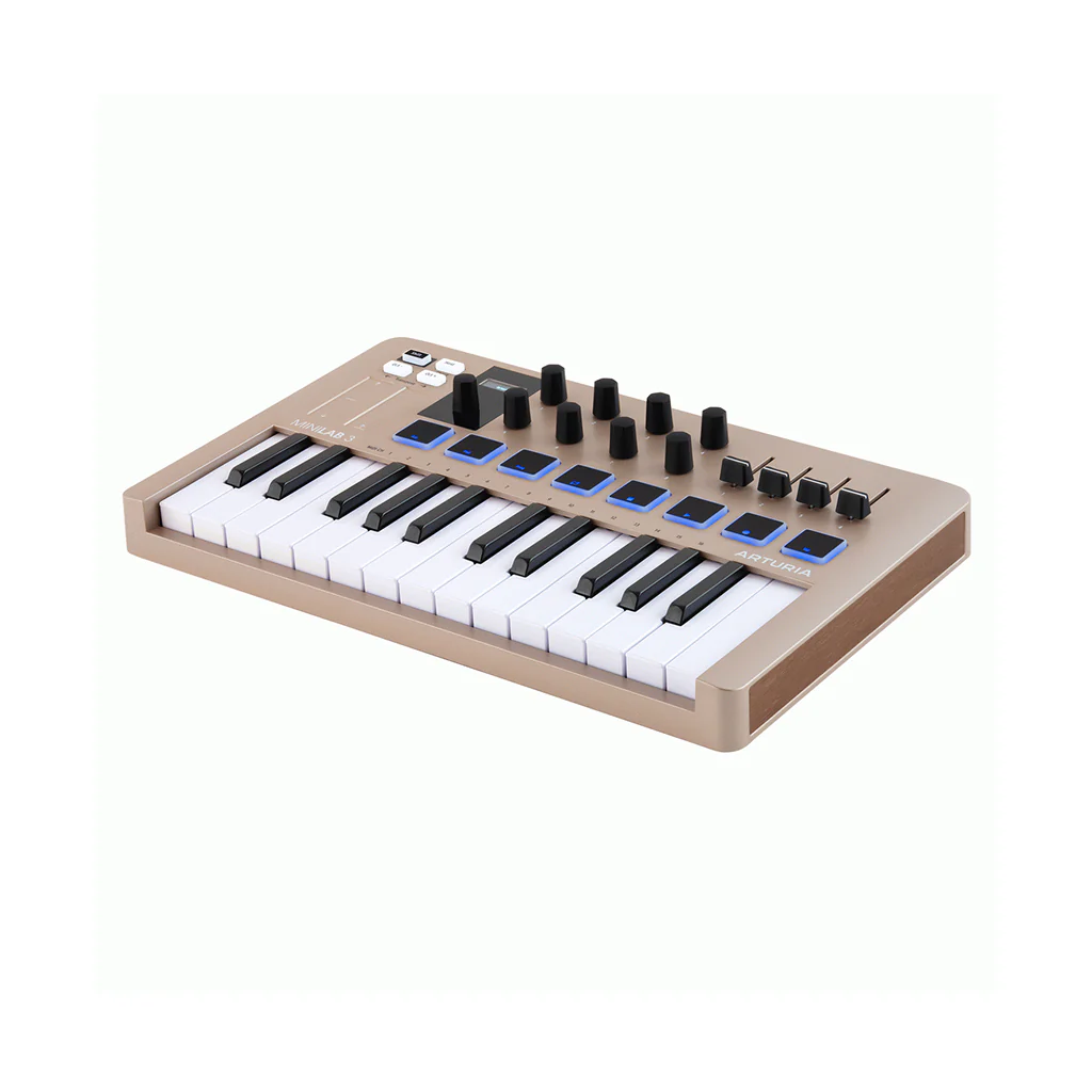 Arturia MiniLab 3 25-Note Keyboard MIDI Controller - Limited Edition Champagne - Image 3