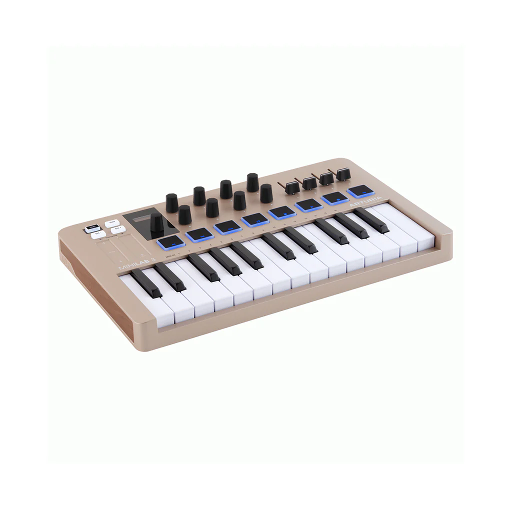 Arturia MiniLab 3 25-Note Keyboard MIDI Controller - Limited Edition Champagne - Image 4