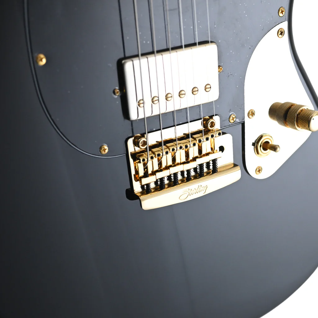 B-STOCK Sterling Stingray Guitar SR Jared Dines - Black w Gold Hardware - Image 4