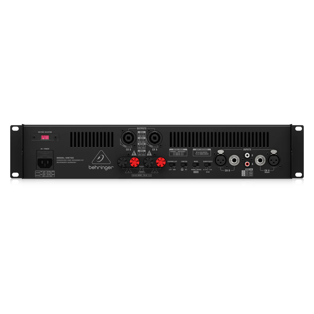 Behringer KM750 Stereo Power Amplifier - Image 4