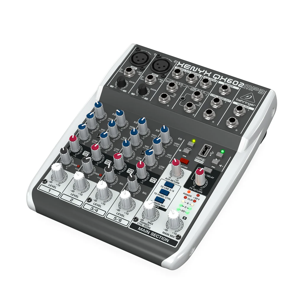 Behringer Xenyx QX602MP3 Mixer - Image 3