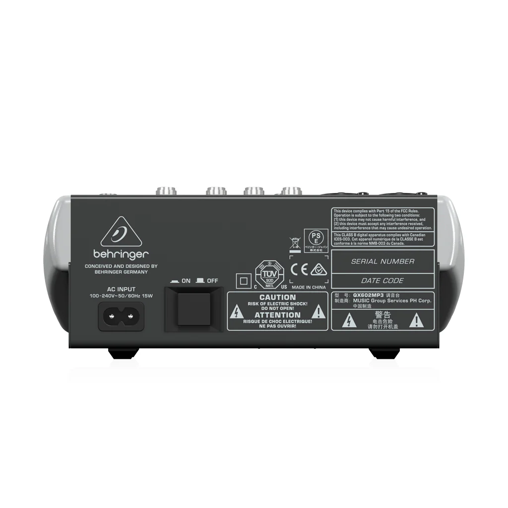 Behringer Xenyx QX602MP3 Mixer - Image 4