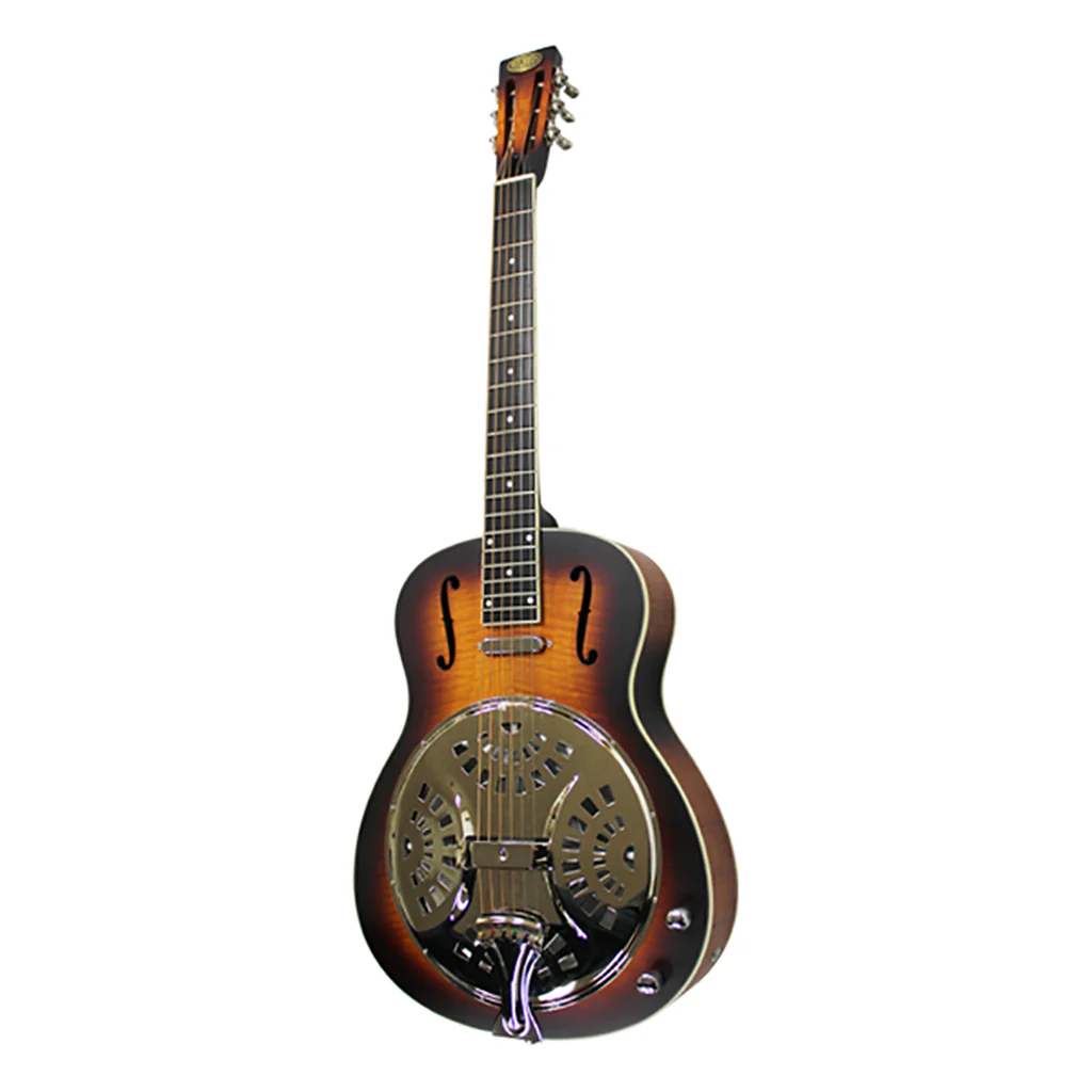 Bourbon Street - 1C-W Single Cone Wood Body Resonator - Sunburst - Image 2