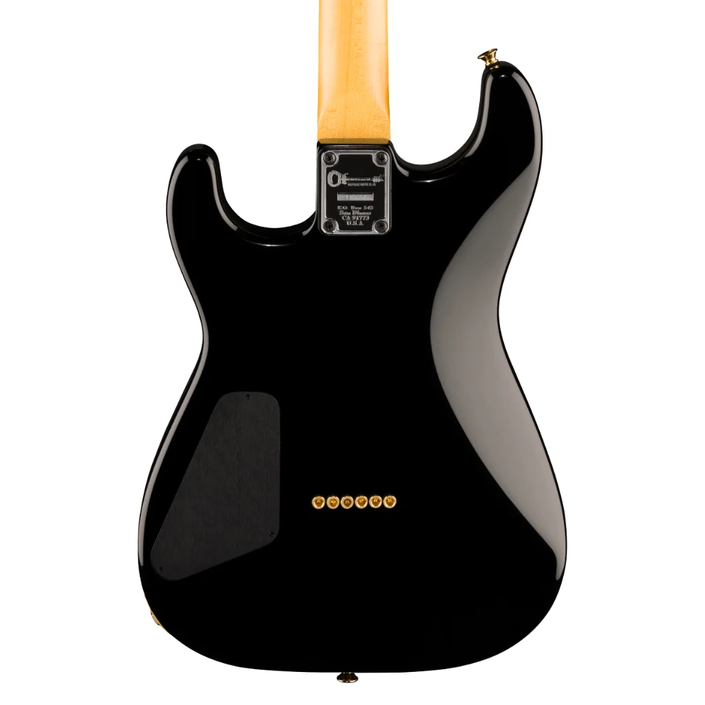 Charvel American Neo-Classic San Dimas SD1 HH HT Electric Guitar - Gloss Black, Maple Fingerboard - Image 2