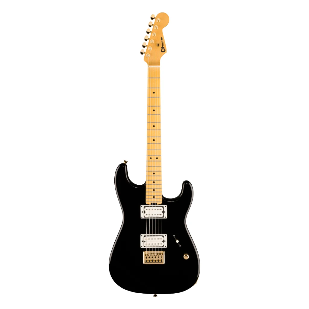 Charvel American Neo-Classic San Dimas SD1 HH HT Electric Guitar - Gloss Black, Maple Fingerboard - Image 3