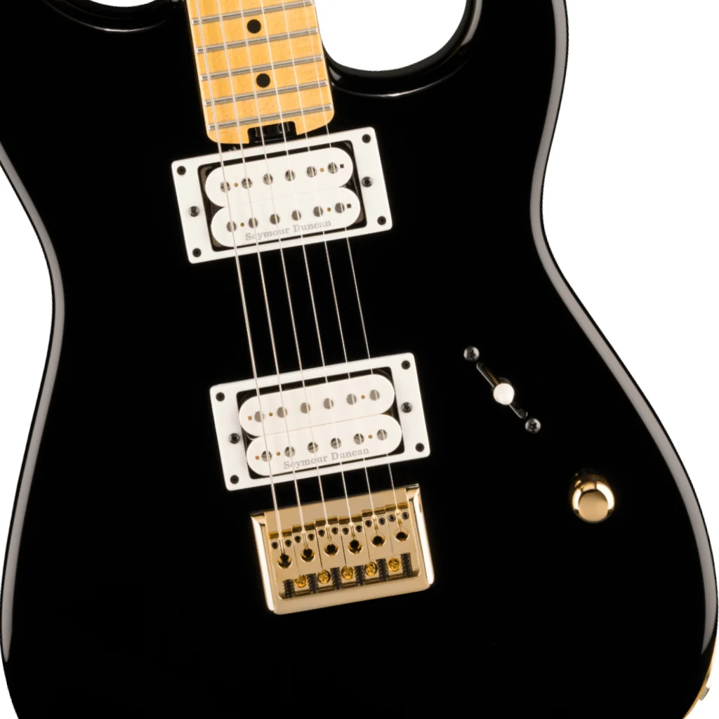 Charvel American Neo-Classic San Dimas SD1 HH HT Electric Guitar - Gloss Black, Maple Fingerboard - Image 7