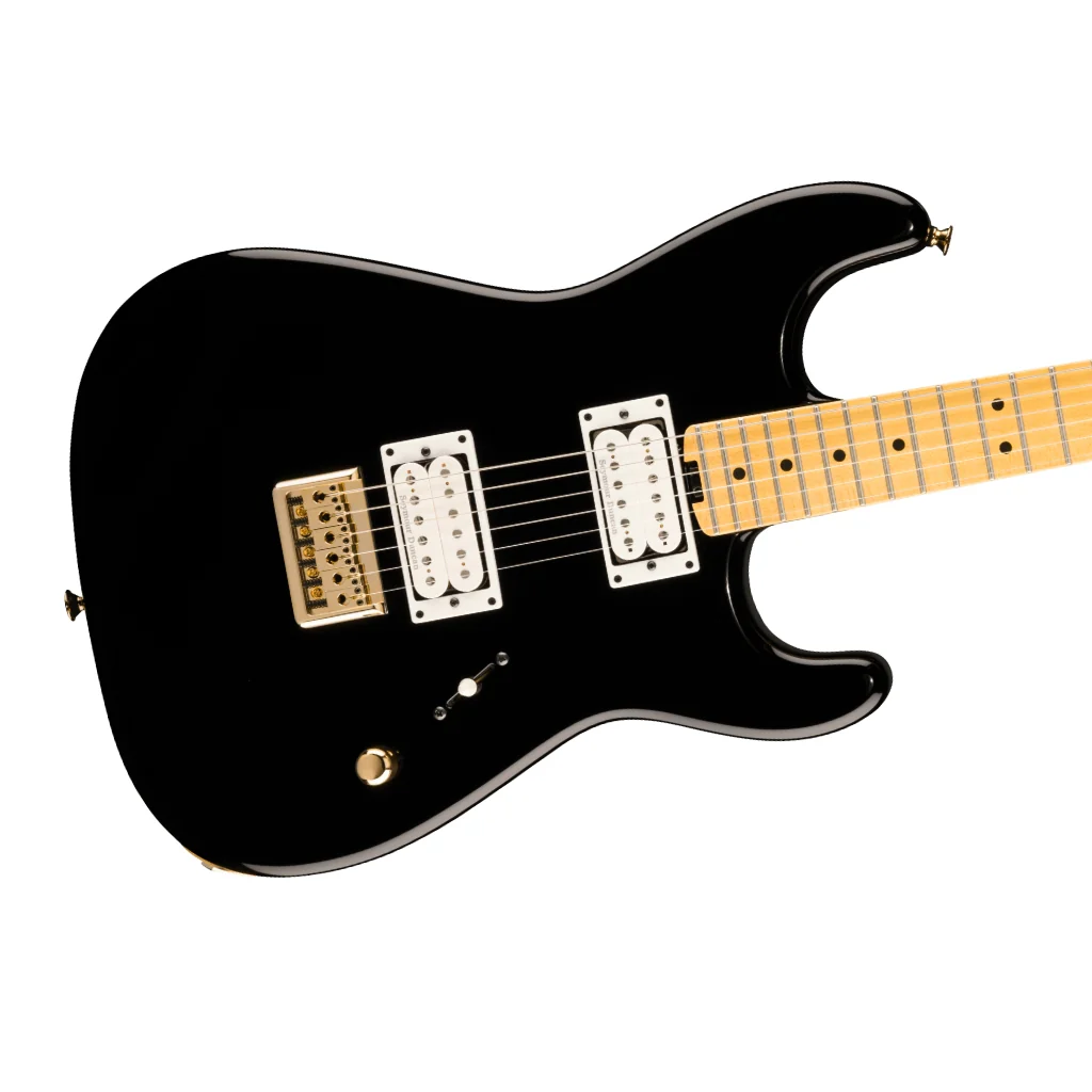 Charvel American Neo-Classic San Dimas SD1 HH HT Electric Guitar - Gloss Black, Maple Fingerboard - Image 8