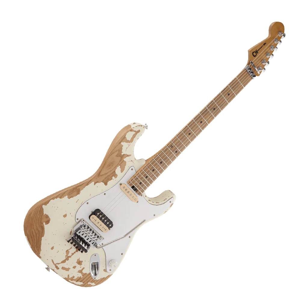 Charvel Henrik Danhage Limited Edition Signature Pro-Mod So-Cal Style 1 HS FR M, Maple Fingerboard, White Relic - Image 7