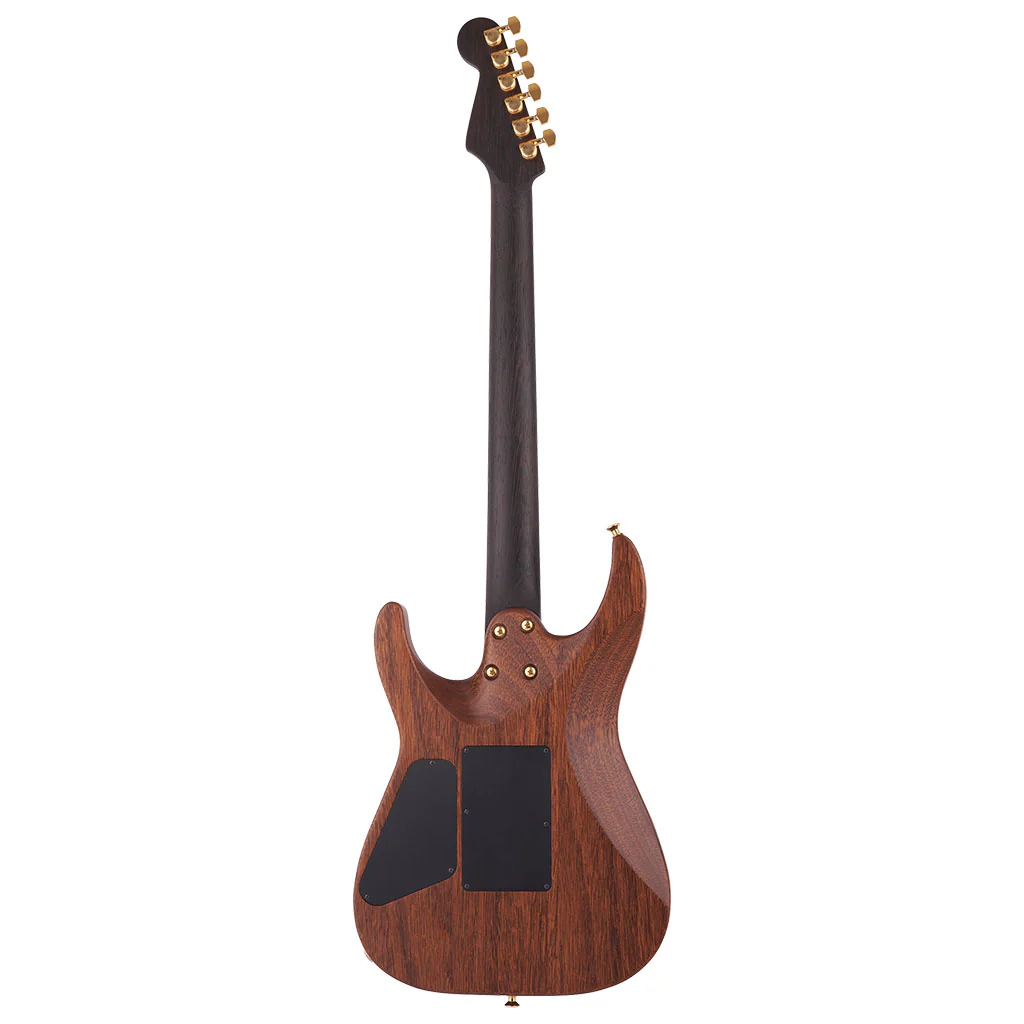 Charvel - MJ DK24 HSH 2PT E Mahogany with Figured Walnut - Streaky Ebony Fingerboard - Natural - Image 3