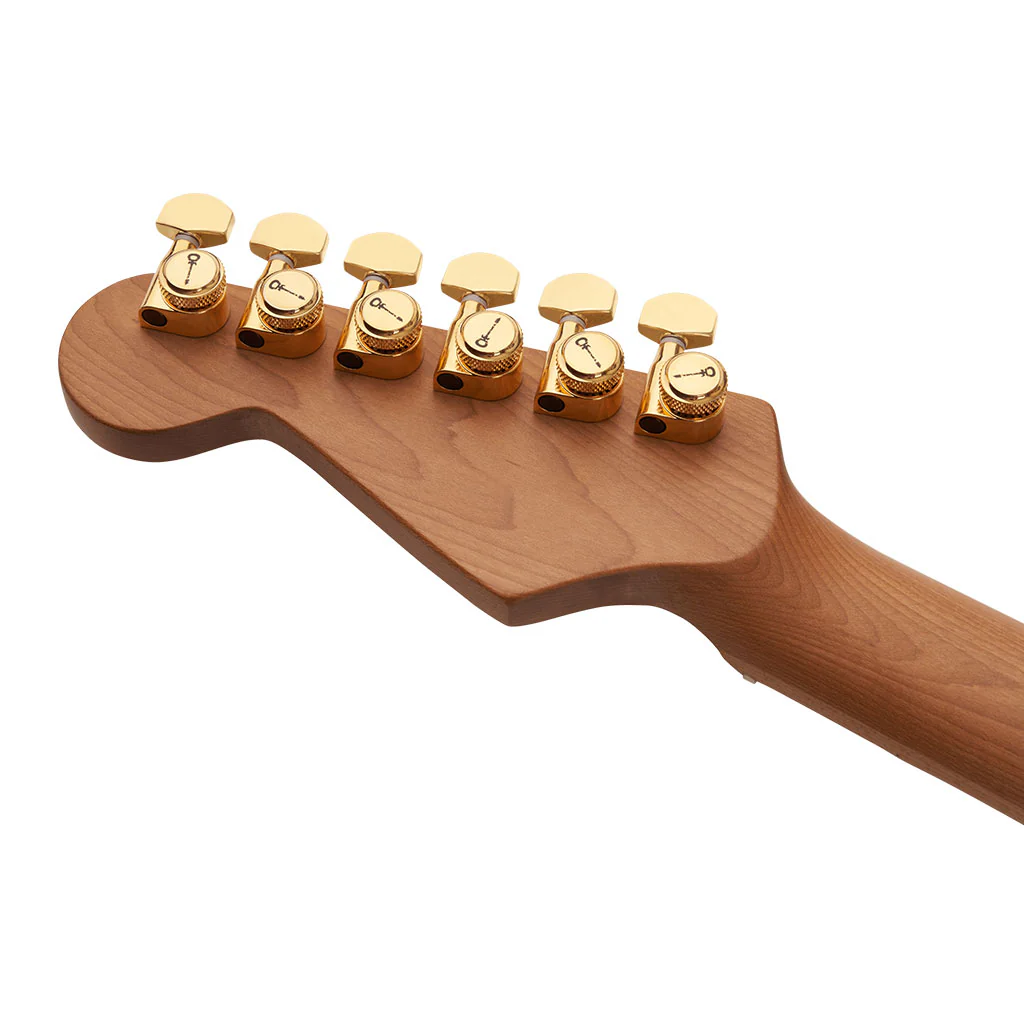 Charvel - MJ DK24 HSH 2PT E Mahogany with Figured Walnut - Streaky Ebony Fingerboard - Natural - Image 5