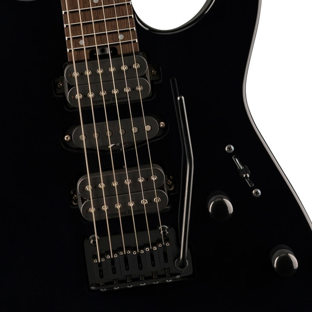 Charvel MJ DK24 HSH 2PT W with Mahogany Body and Wenge Fingerboard - Black - Image 6