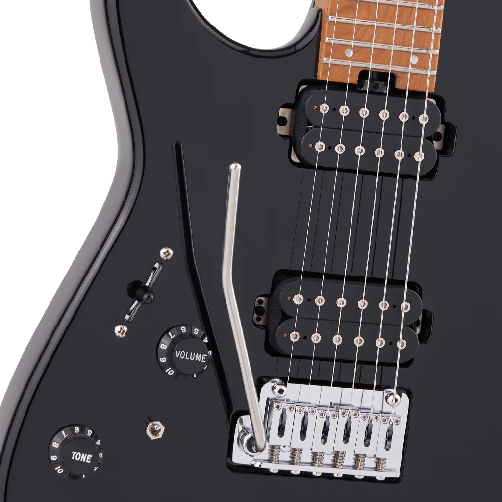 Charvel - Pro-Mod DK24 HH 2PT CM LH, Caramelized Fingerboard, Gloss Black - Image 7