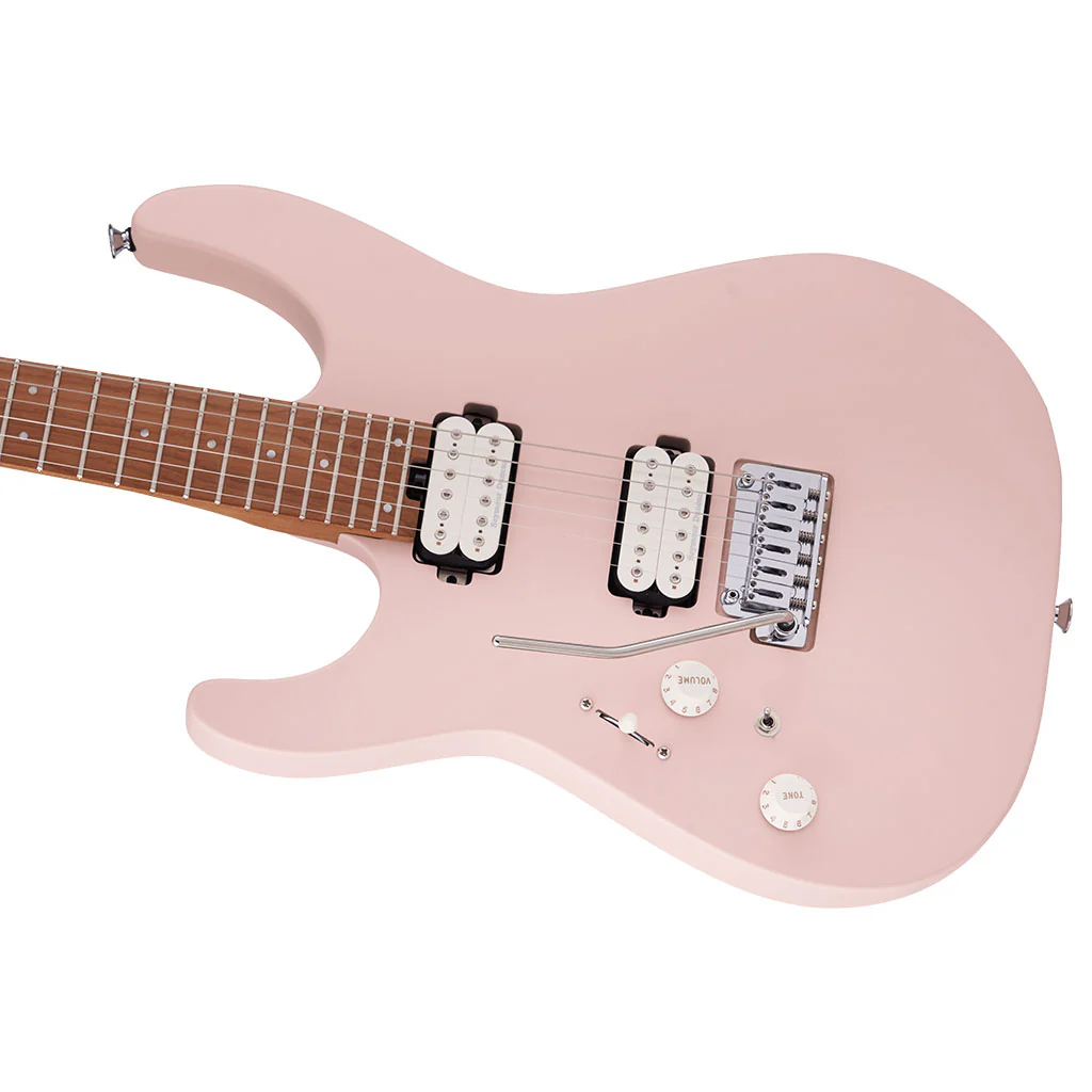 Charvel - Pro-Mod DK24 HH 2PT CM LH - Caramelized Fingerboard - Satin Shell Pink - Image 6