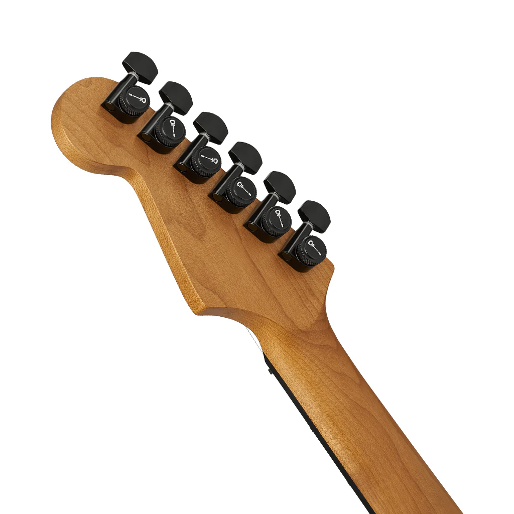 Charvel Pro-Mod Plus Dinky DK24 HH HT EB Electric Guitar - Black Ash - Image 6