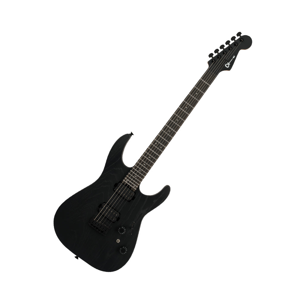 Charvel Pro-Mod Plus Dinky DK24 HH HT EB Electric Guitar - Black Ash - Image 8