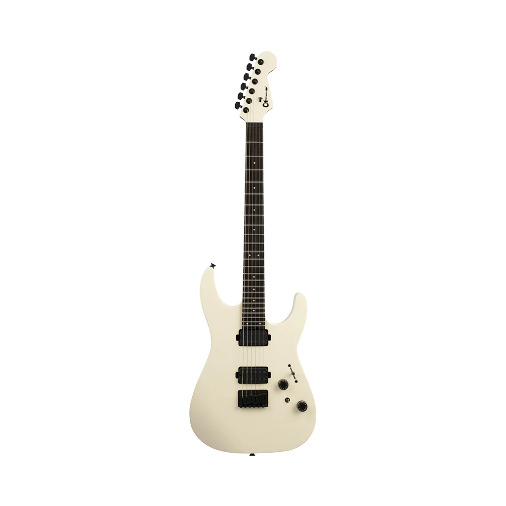 Charvel Pro-Mod Plus Dinky® DK24 HH HT EB Electric Guitar - Crème White, Ebony Fingerboard - Image 3