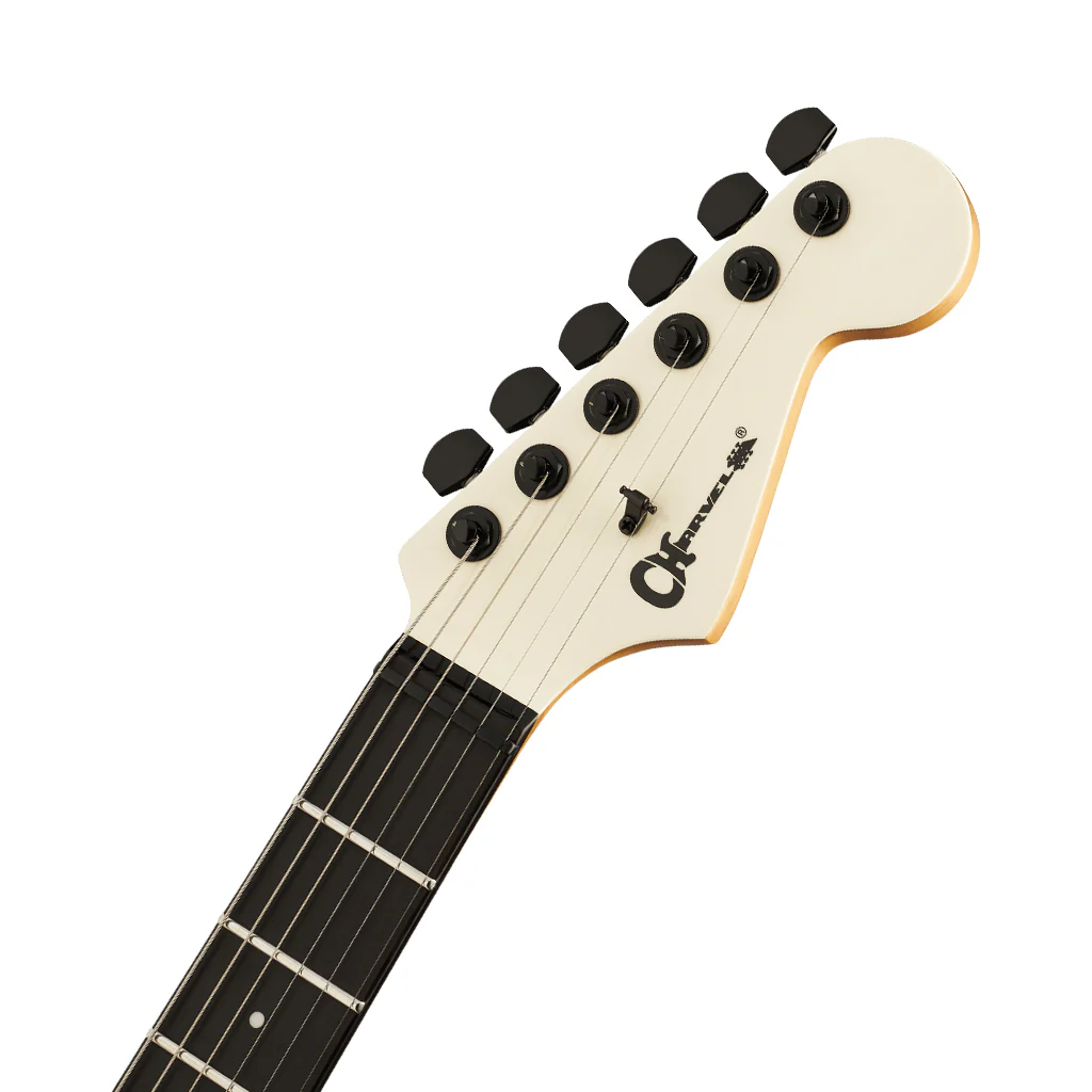 Charvel Pro-Mod Plus Dinky® DK24 HH HT EB Electric Guitar - Crème White, Ebony Fingerboard - Image 5