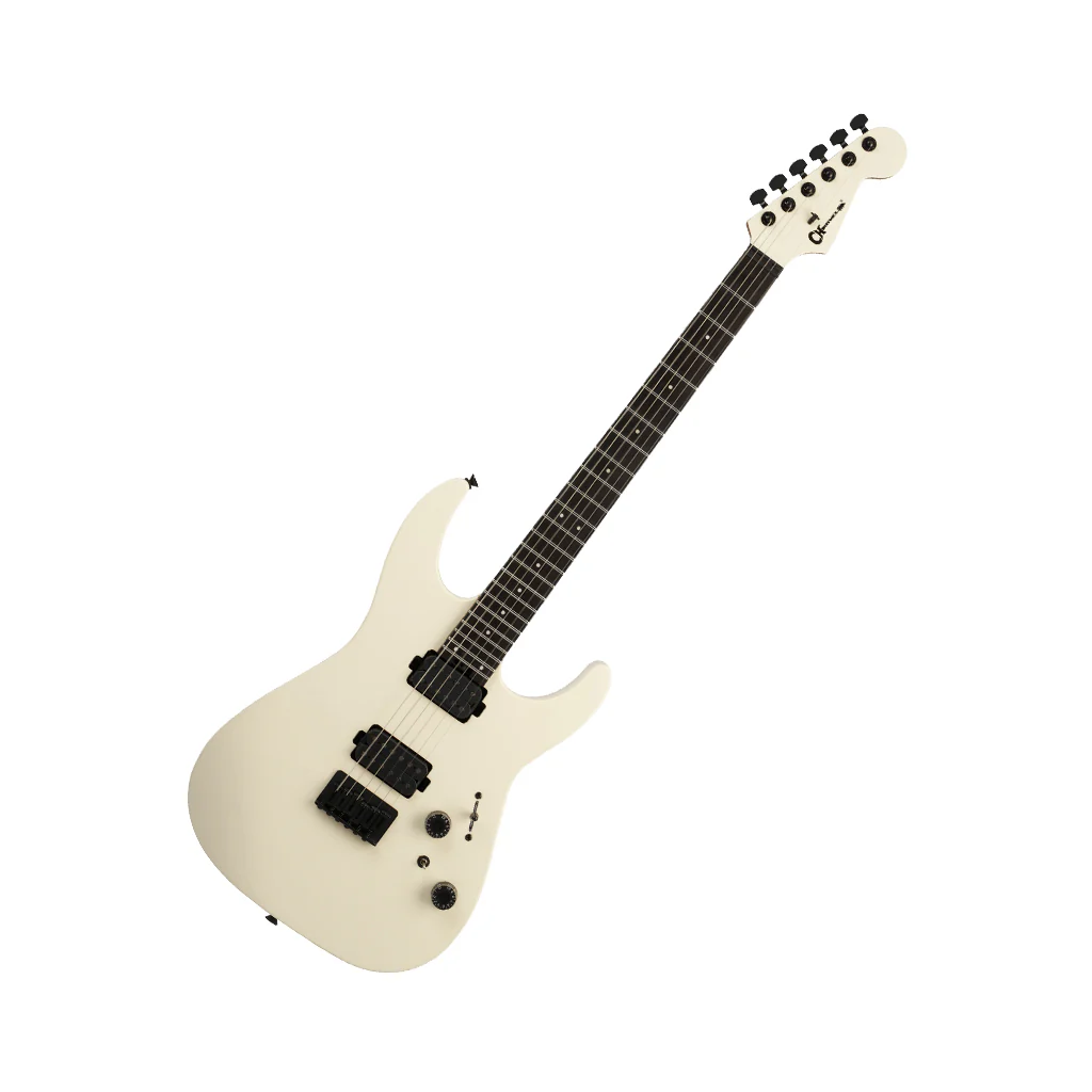 Charvel Pro-Mod Plus Dinky® DK24 HH HT EB Electric Guitar - Crème White, Ebony Fingerboard - Image 8