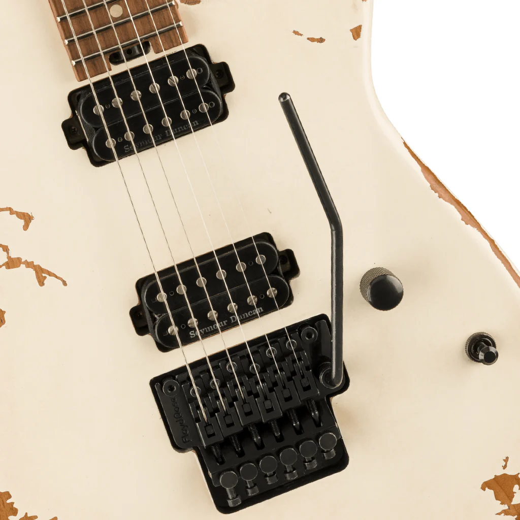 Charvel Pro Mod Relic San Dimas Style 1 HH FR PF Weathered White - Image 6