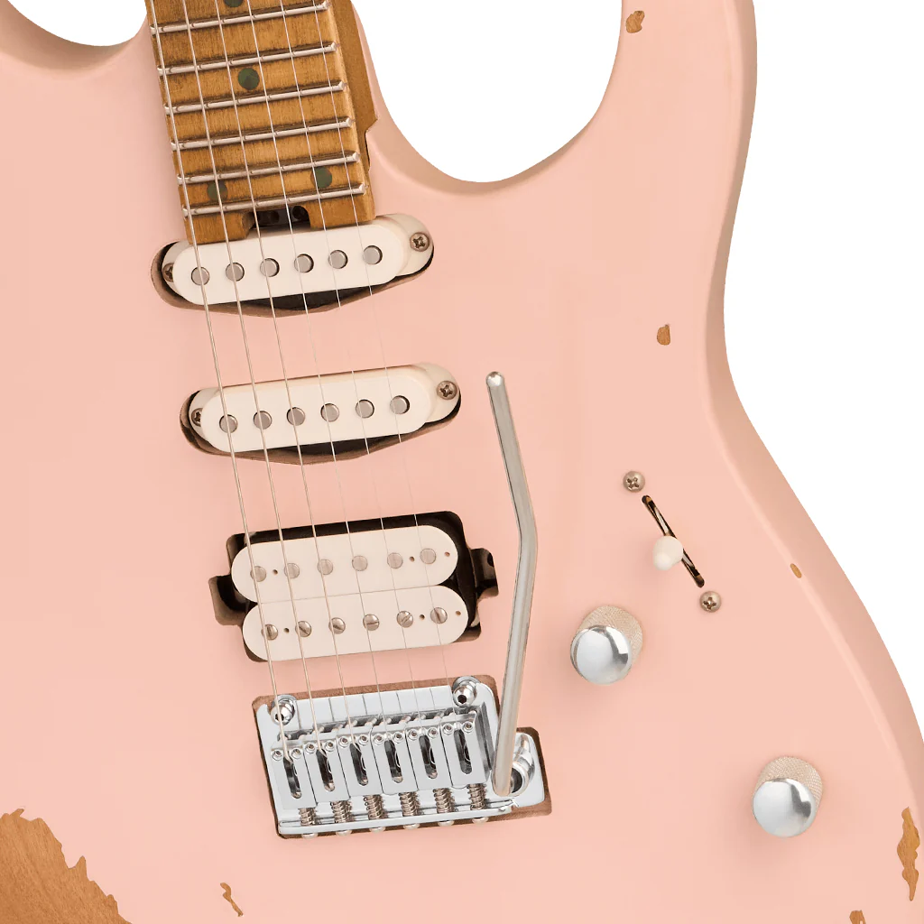 Charvel Pro Mod Rick Graham Signature DK24 2PT - Worn Shell Pink - Image 6