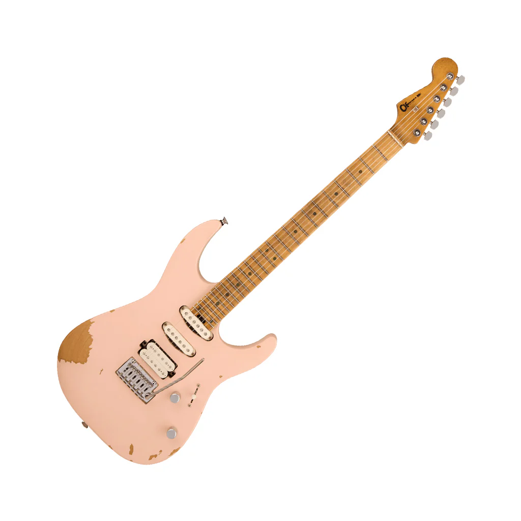 Charvel Pro Mod Rick Graham Signature DK24 2PT - Worn Shell Pink - Image 7