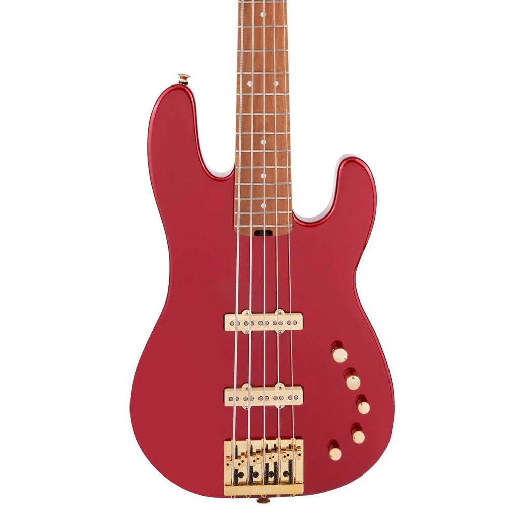 Charvel - Pro-Mod San Dimas® Bass JJ V - Caramelized Maple Fingerboard - Candy Apple Red