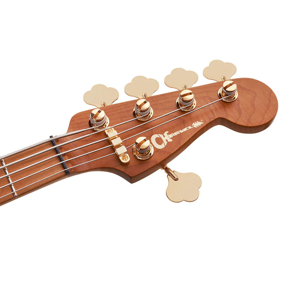 Charvel - Pro-Mod San Dimas® Bass JJ V - Caramelized Maple Fingerboard - Candy Apple Red - Image 4