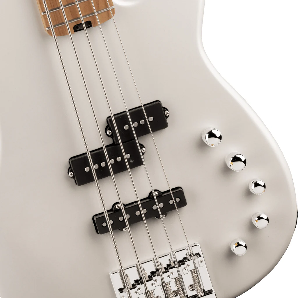 Charvel Pro-Mod San Dimas Bass PJ V, Caramelized Maple Fingerboard - Platinum Pearl - Image 6