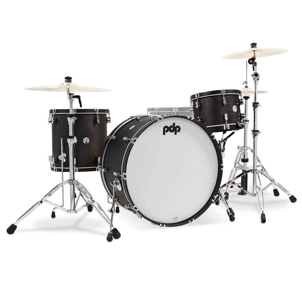 PDP Concept Maple Classic 3-piece Shell Pack with 26 inch Kick - Ebony with Ebony Hoops