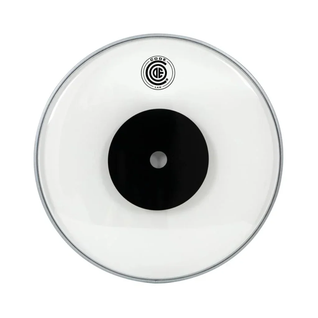 Code Law Clear Single Ply with Black Dot Drumhead - 13 inches