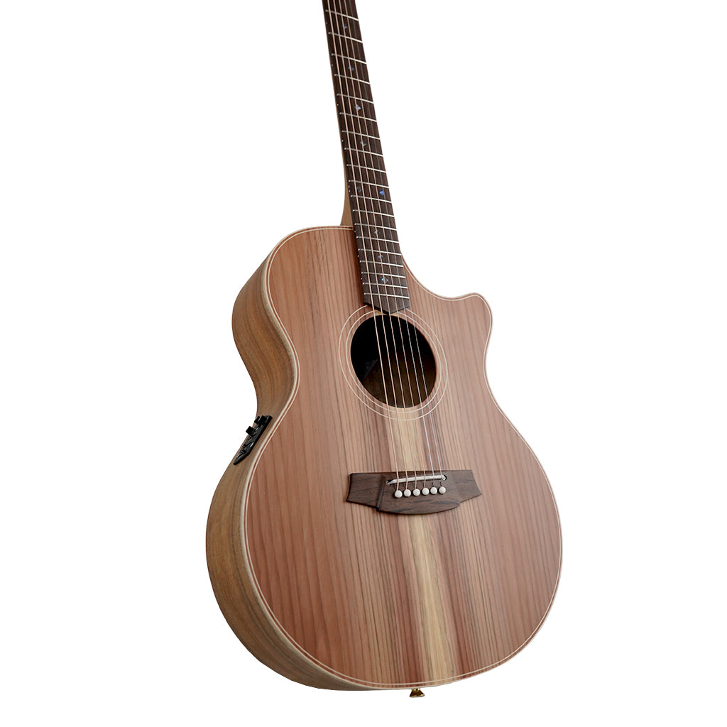 Cole Clark AN2EC-RDBL Grand Auditorium Cutaway - Redwood Blackwood - Image 8