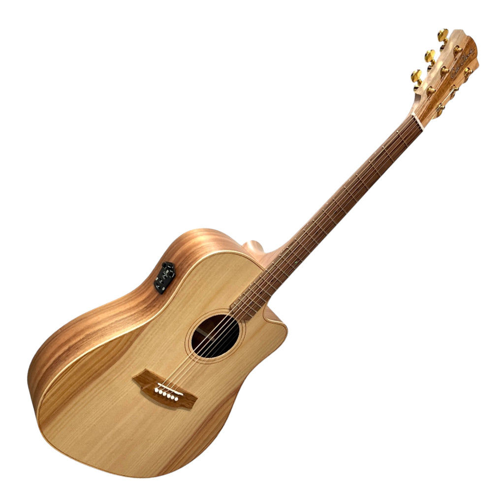 Cole Clark FL2EC-BB Dreadnought Cutaway - Bunya Blackwood - Image 8