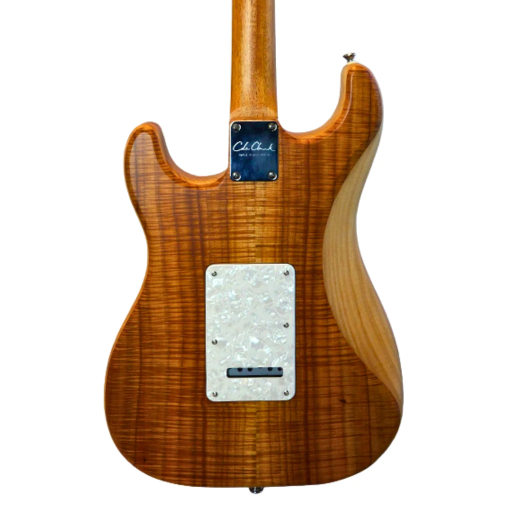 Cole Clark Electric Hollow Baby HSS Electric Guitar - Natural - Image 2