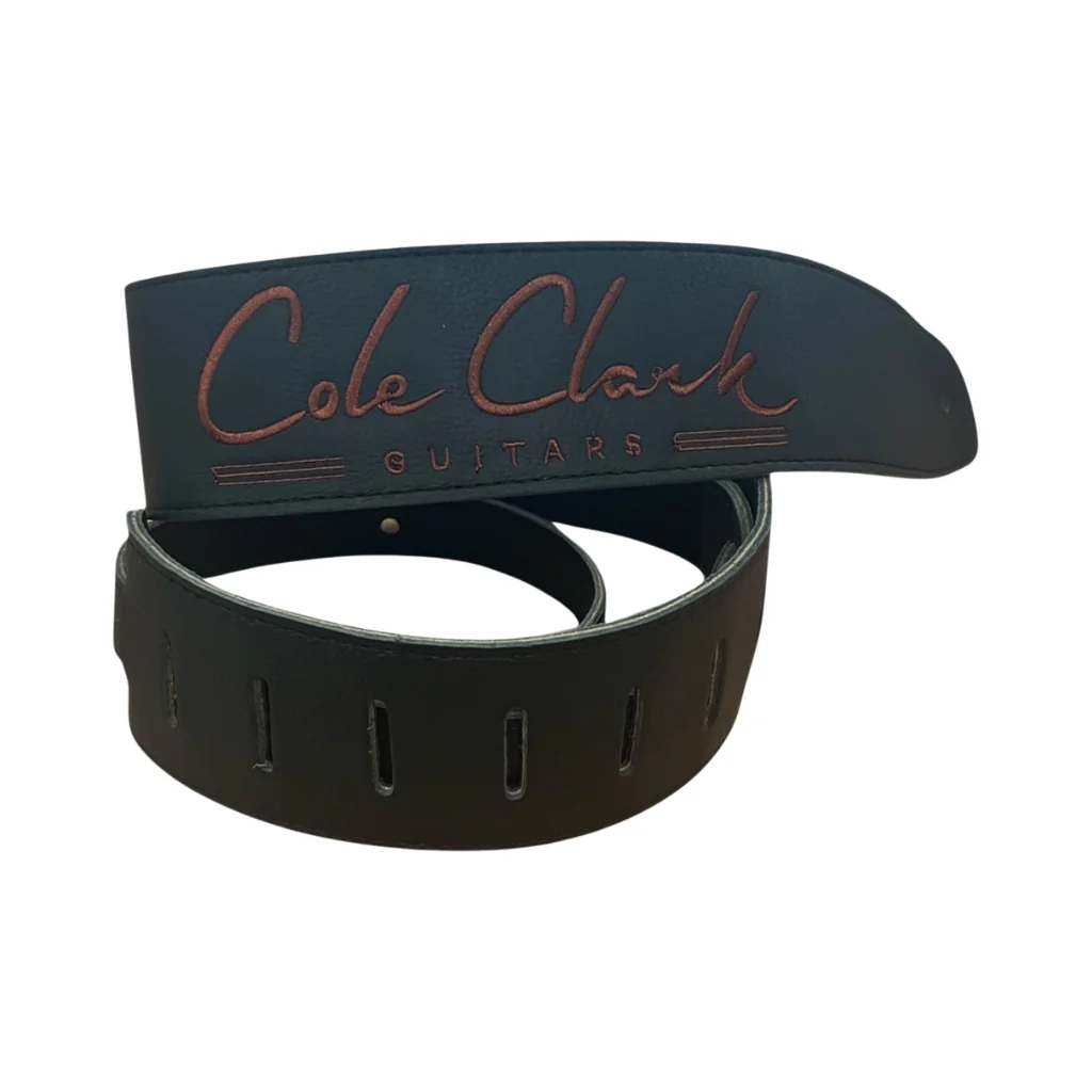 Cole Clark Soft Leather 2.5" Deluxe Guitar Strap - Black