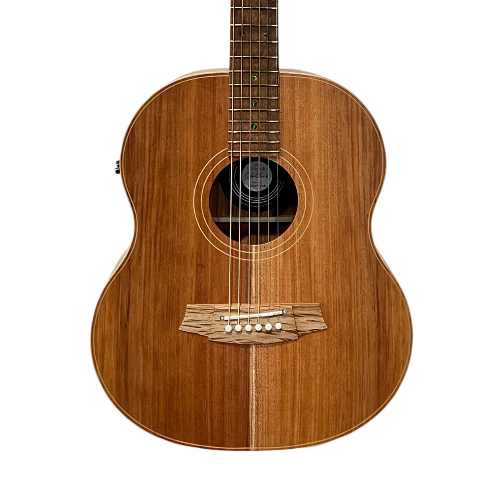 Cole Clark Little Lady 2 Mini Travel Acoustic/Electric Guitar - All Blackwood, Rosewood Fretboard