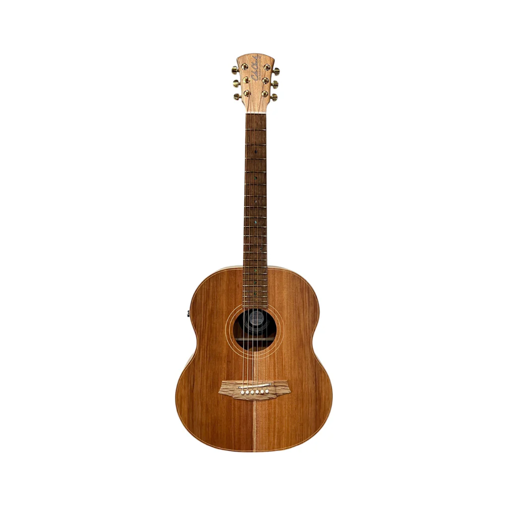 Cole Clark Little Lady 2 Mini Travel Acoustic/Electric Guitar - All Blackwood, Rosewood Fretboard - Image 2