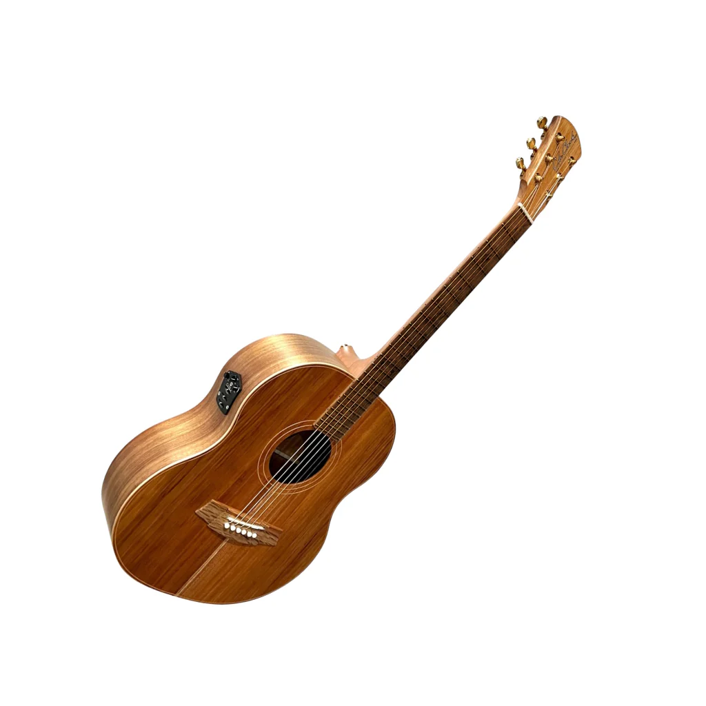 Cole Clark Little Lady 2 Mini Travel Acoustic/Electric Guitar - All Blackwood, Rosewood Fretboard - Image 4