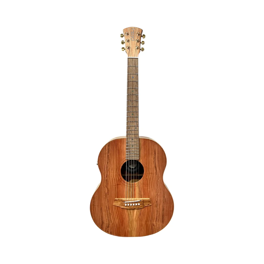 Cole Clark Little Lady 2 Mini Travel Acoustic/Electric Guitar - Redwood/Blackwood - Image 2