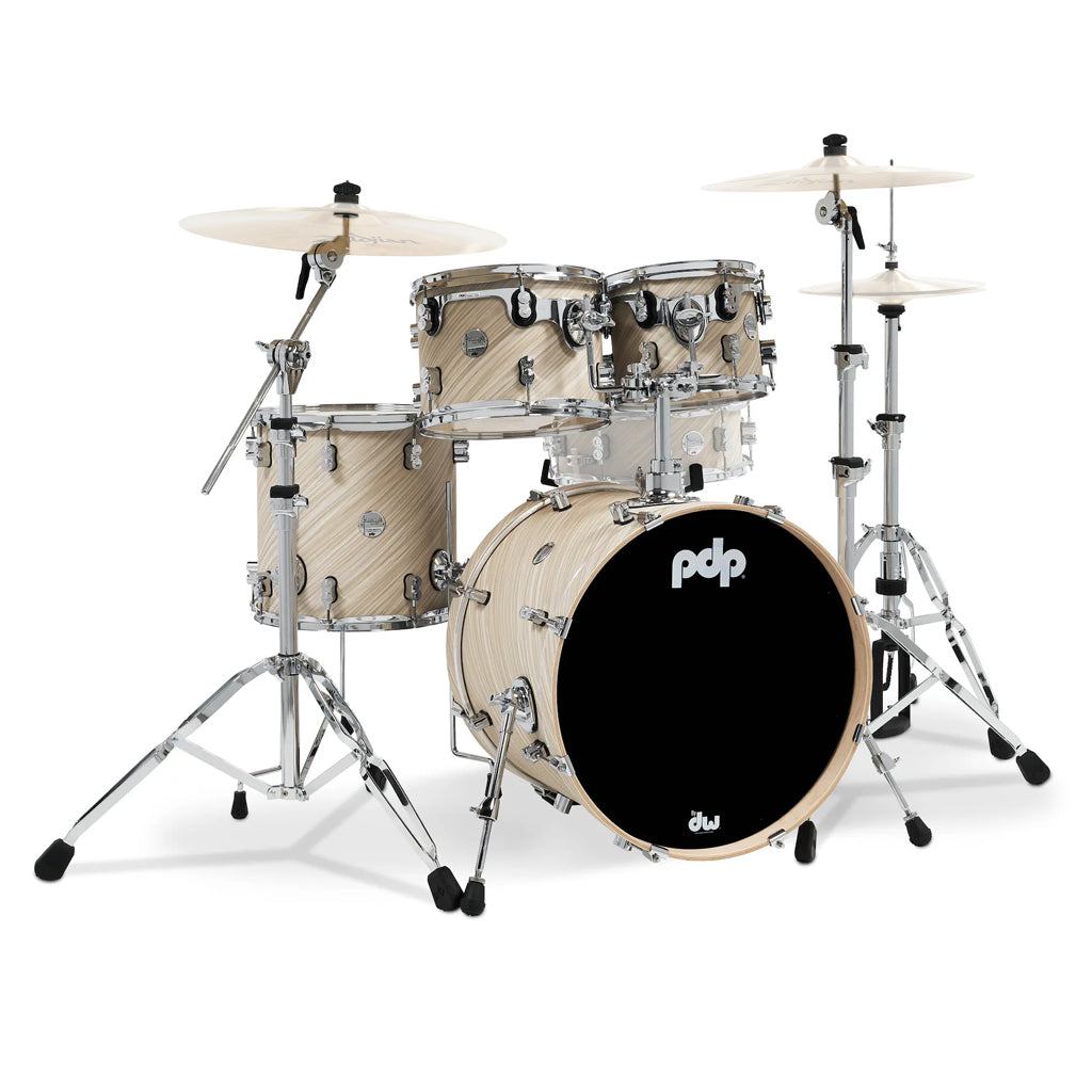 PDP Concept Maple Classic 4-piece Shell Pack with 20 inch Kick - Twisted Ivory Finish Ply